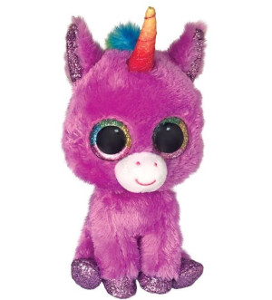 TY BOOS ROSETTE - fioletowy jednorożec 15cm
