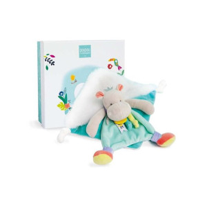 Pluszowy kocyk przytulanka hipopotam 20cm - DouDou