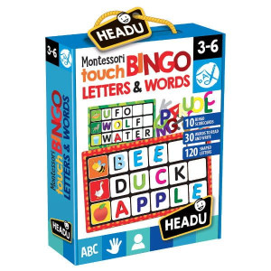 Zestaw edukacyjny Montessori - Zabawa w bingo - Słowa i litery