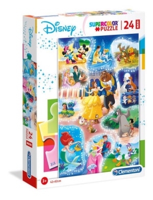 Clementoni Puzzle 24el Maxi podłogowe Disney Dance Time