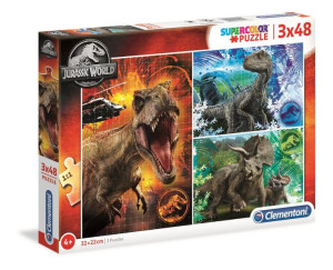 Clementoni Puzzle 3x48el Jurassic World