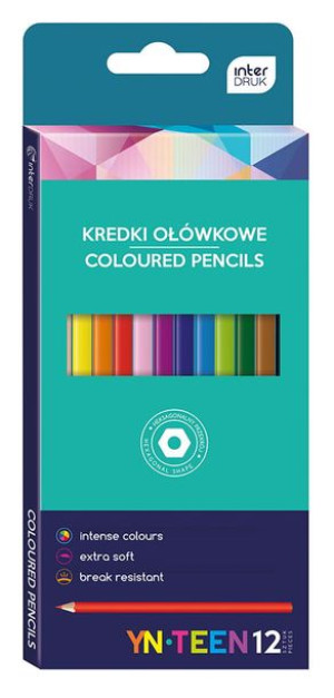 Kredki ołówkowe 12 kolorów