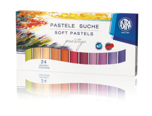 Pastele suche okrągłe 24 kolory Astra Prestige