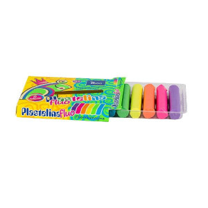 Plastelina fluorescencyjna 6 kolorów
