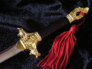 Miniaturka Historyczny Miecz Tai Chi Stal Toledańska (24)