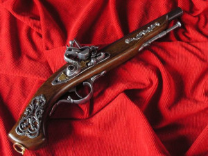 Historyczny Angielski Pistolet Skałka (w158)