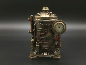 Steampunk Tajemnicza Szkatułka Zegar Veronese (wu77183a4)