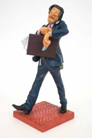 DUŻA FIGURKA BIZNESMEN - Guilermo Forchino FO85512