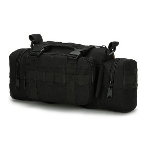 Saszetka Nerka Survival Wojsko Wodoodporna Czarna Cy-bk-05