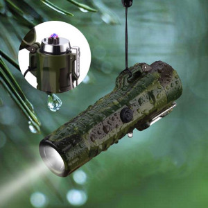 Zapalniczka Plazma Survival Wodoodporna Latarka Zielona Usb Dkf16