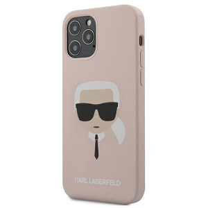 Etui Karl Lagerfeld KLHCP12MSLKHLP Apple iPhone 12/12 Pro jasnoróżowy/light