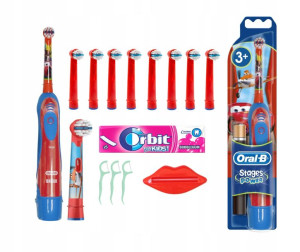 Oral-b Elektryczna Dla Dzieci + 9 Końcówek + Timer