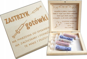 Zastrzyk Gotówki 18 Urodziny 30 40 50 60 Prezent