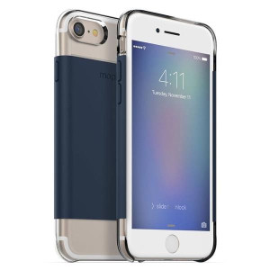 MOPHIE Base Case Wrap etui do Apple iPhone SE 2020 / 8 / 7 - Navy Blue