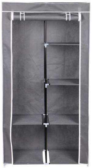 Szafa tekstylna garderoba ciemny szary 88x46x170 cm