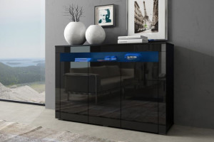 Komoda Sofia Led - Biała Połysk