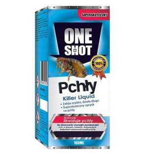 ONE SHOT - OPRYSK środek PŁYN na PCHŁY 100 ML