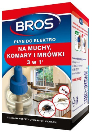 Bros Płyn Do Elektro 3w1 Na Komary, Muchy I Mrówki