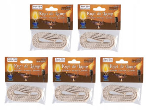 5 X Knot Bawełniany Do Lamp - Płaski - 12mm/1m