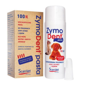 Scanvet Zymodent Pasta Do Pielęgnacji Jamy Ustnej Dla Psów I Kotów 100 ml
