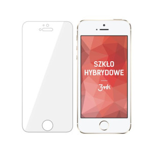 Niepękające szkło hybrydowe do iPhone 5, 3mk FlexibleGlass Lite