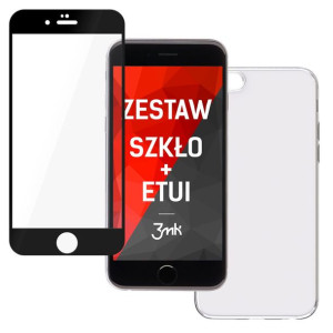 ZESTAW do iPhone 6 Plus / 6s Plus - 3mk FlexibleGlass Max i 3mk Clear Case