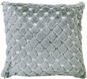 Szara poszewka dekoracyjna LUXURIOUS 45X45 CM