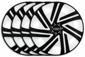 Kołpaki 15'' Audi B3 B4 A1 A2 A3 A4 A5 Białe Ckb