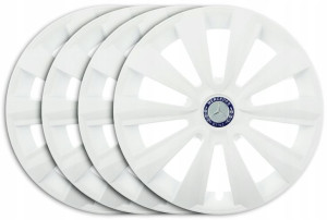 Kołpaki 15'' Mercedes 190 W201 W124 W168 Białe Dlb