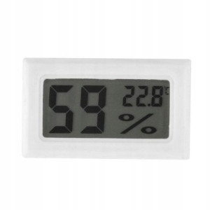 Biały Termometr Higrometr LCD CO2 terrarium akwa