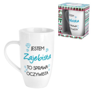 Kubek Jestem zajebista to sprawa oczywista NBC 400 ml