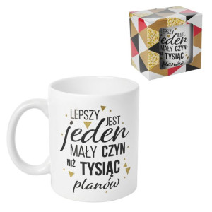Kubek prezent Lepszy jest jeden mały czyn 300 ml
