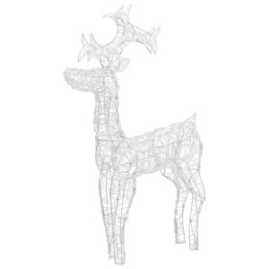 Świąteczna dekoracja, renifer, 90 diod LED, 60x16x100 cm, akryl
