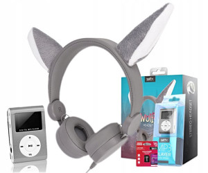 Słuchawki Uszy Nauszne Z Mp3 Karta Pamięci 16gb
