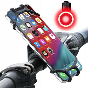 Uchwyt Rowerowy Na Telefon Motocykl Hulajnoga+led