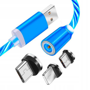 Kabel Magnetyczny Iphone Micro Usb Typ C Ładowarka