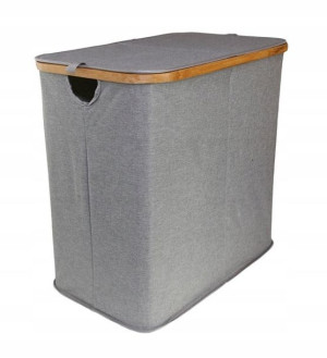 Kosz na pranie 100L Bambus grey