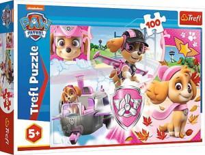 Puzzle 100el - Skye w akcji - Psi Patrol