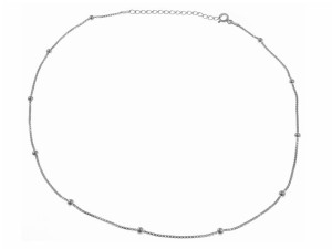 Rodowany Naszyjnik Choker Kulki Kuleczki Srebro