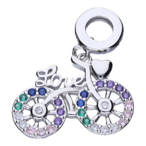 Srebrny Koralik Charms Beads Rower Bicycle Rowerek