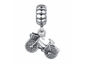 Srebrny Koralik Charms Beads Rower Rowerek Bicycle
