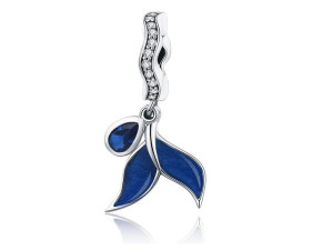 Srebrny Koralik Charms Beads Rybie Płetwy Fish