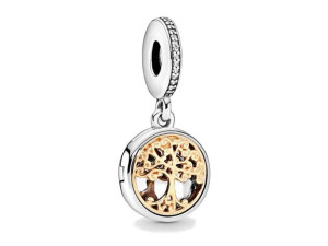 Srebrny Koralik Charms Beads Drzewo Życia Tree