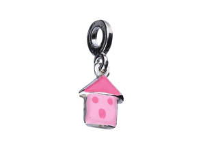 Srebrny Charms Mini Beads Domek Dom Sweet Home