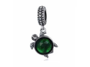 Srebrny Koralik Charms Beads Żółw Żółwik Turtle