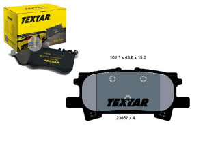 Textar Klocki Hamulcowe Toyota Tył Lexus Rx300 03-