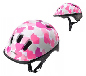 Kask Rowerowy Meteor Ks06 S 48-52cm Pink Hearts