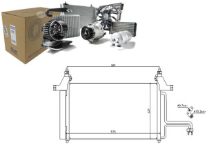 Nissens Skraplacz Klimatyzacji Fiat Stilo 1.2-2.4 10.01-08