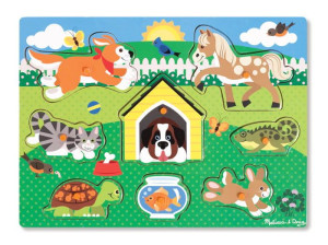MELISSA Puzzle drewniane Zwierzęta