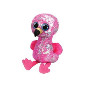 TY BOOS Flipables PINKY - cekinowy flaming 42cm